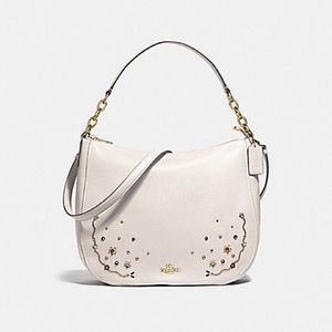 CoachELLE HOBO WITH STARDUST CRYSTAL RIVETS F49127